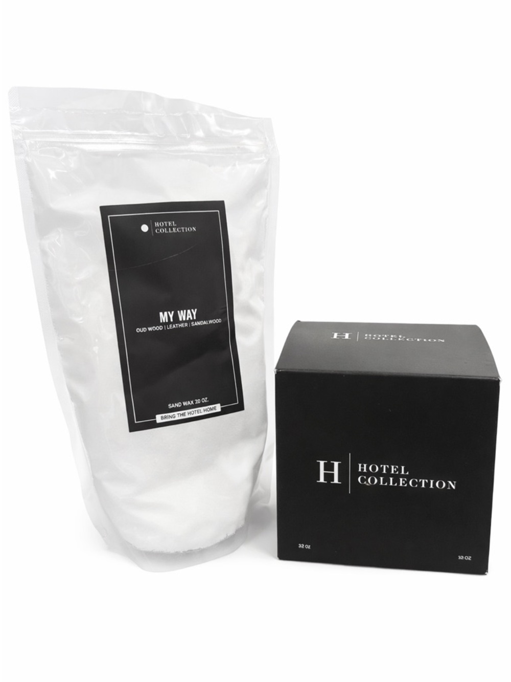 Hotel Collection Petit Ceramic Sand Wax Set with Candle in scent My Way NIB